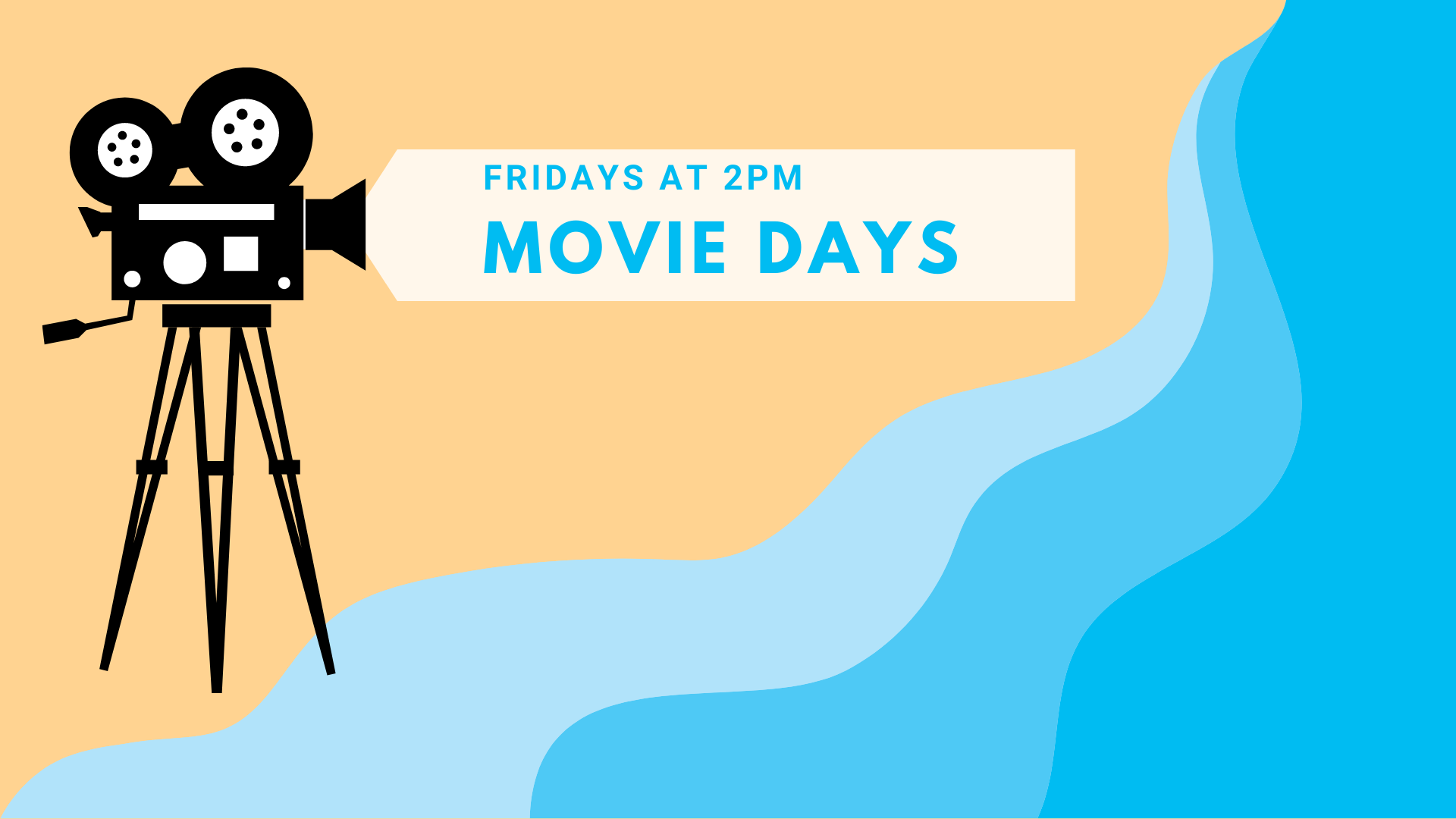 Movie Days for Teens, Fridays at 2pm